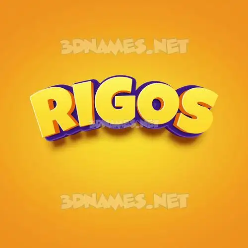 rigos in Orange Toon style - 3D name wallpaper rigos in Orange Toon style - 3D name wallpaper