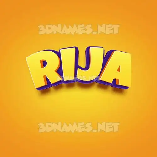 rija in Orange Toon style - 3D name wallpaper rija in Orange Toon style - 3D name wallpaper