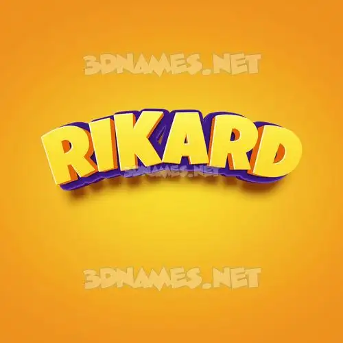 rikard in Orange Toon style - 3D name wallpaper rikard in Orange Toon style - 3D name wallpaper