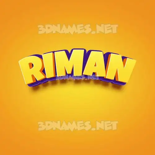 riman in Orange Toon style - 3D name wallpaper riman in Orange Toon style - 3D name wallpaper