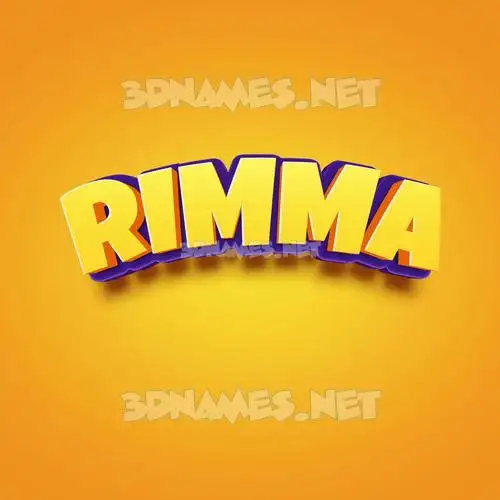 rimma in Orange Toon style - 3D name wallpaper rimma in Orange Toon style - 3D name wallpaper