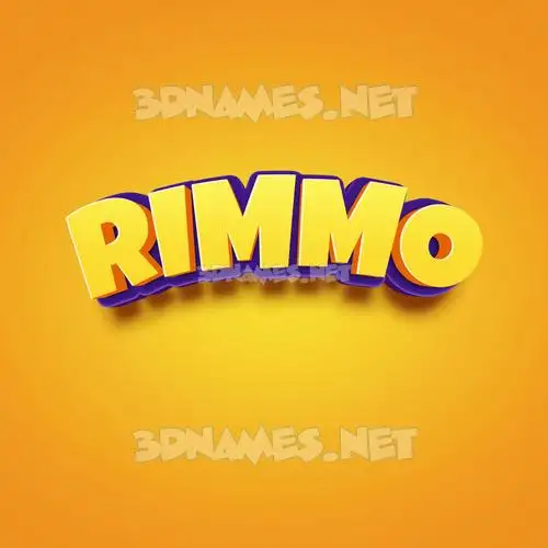 rimmo in Orange Toon style - 3D name wallpaper rimmo in Orange Toon style - 3D name wallpaper