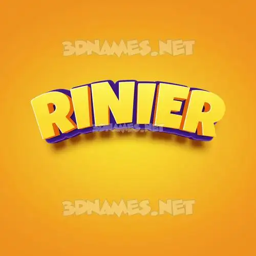 rinier in Orange Toon style - 3D name wallpaper rinier in Orange Toon style - 3D name wallpaper