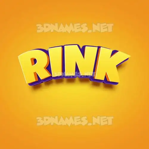 rink in Orange Toon style - 3D name wallpaper rink in Orange Toon style - 3D name wallpaper