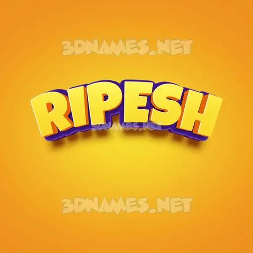 ripesh in Orange Toon style - 3D name wallpaper ripesh in Orange Toon style - 3D name wallpaper