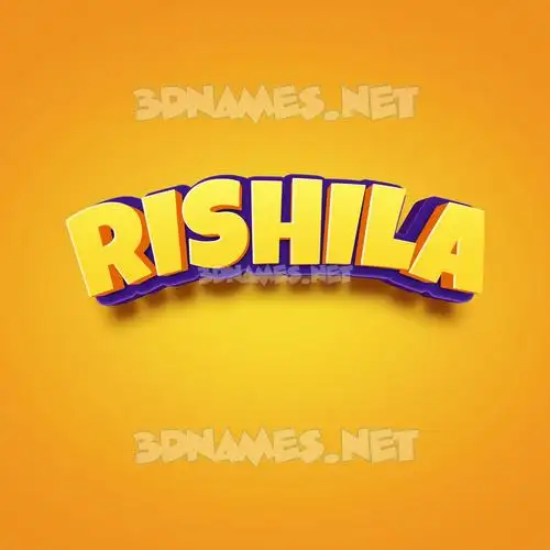 rishila in Orange Toon style - 3D name wallpaper rishila in Orange Toon style - 3D name wallpaper