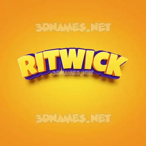 ritwick in Orange Toon style - 3D name wallpaper ritwick in Orange Toon style - 3D name wallpaper