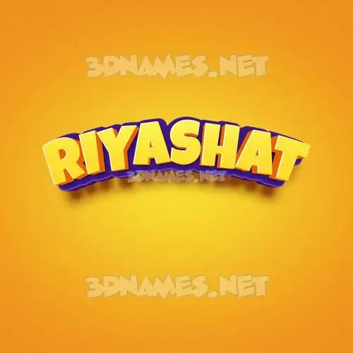 riyashat in Orange Toon style - 3D name wallpaper riyashat in Orange Toon style - 3D name wallpaper
