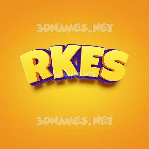 rkes in Orange Toon style - 3D name wallpaper rkes in Orange Toon style - 3D name wallpaper