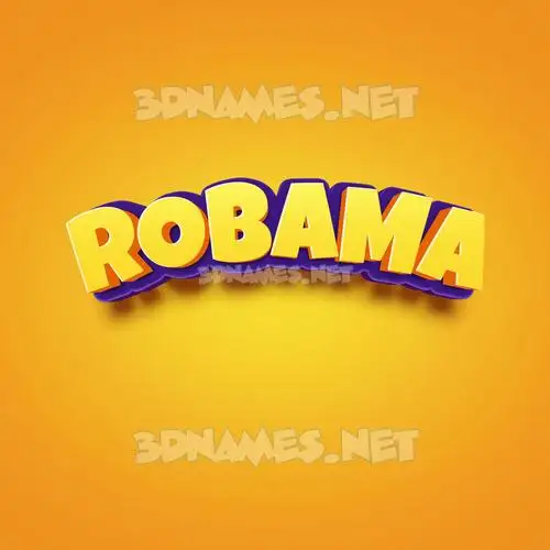 robama in Orange Toon style - 3D name wallpaper robama in Orange Toon style - 3D name wallpaper