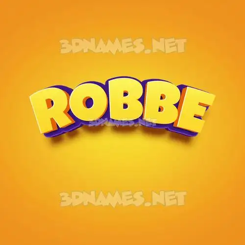 robbe in Orange Toon style - 3D name wallpaper robbe in Orange Toon style - 3D name wallpaper