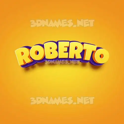 roberto in Orange Toon style - 3D name wallpaper roberto in Orange Toon style - 3D name wallpaper