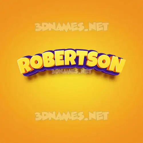 robertson in Orange Toon style - 3D name wallpaper robertson in Orange Toon style - 3D name wallpaper