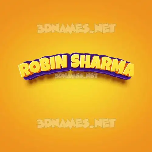 robin sharma in Orange Toon style - 3D name wallpaper robin sharma in Orange Toon style - 3D name wallpaper