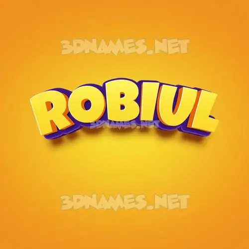 robiul in Orange Toon style - 3D name wallpaper robiul in Orange Toon style - 3D name wallpaper