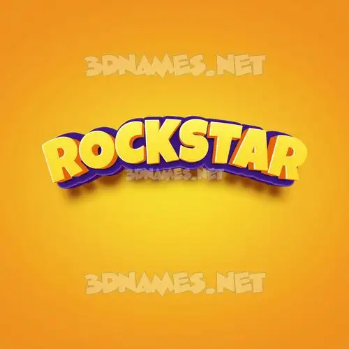 rockstar in Orange Toon style - 3D name wallpaper rockstar in Orange Toon style - 3D name wallpaper