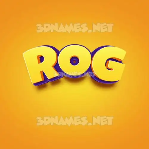 rog in Orange Toon style - 3D name wallpaper rog in Orange Toon style - 3D name wallpaper