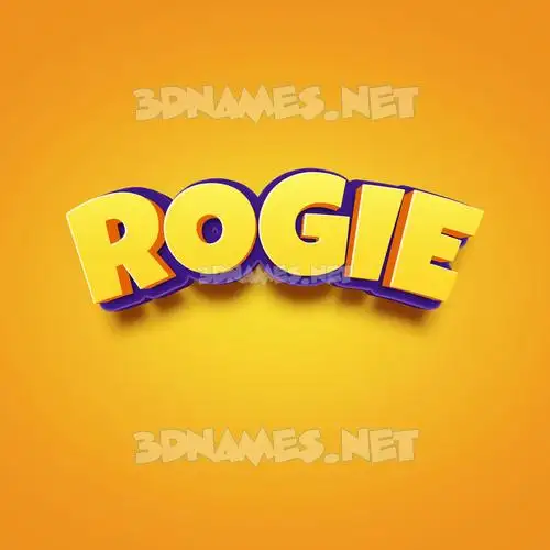 rogie in Orange Toon style - 3D name wallpaper rogie in Orange Toon style - 3D name wallpaper