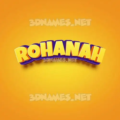 rohanah in Orange Toon style - 3D name wallpaper rohanah in Orange Toon style - 3D name wallpaper