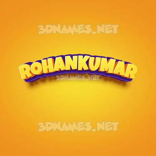 rohankumar in Orange Toon style - 3D name wallpaper rohankumar in Orange Toon style - 3D name wallpaper