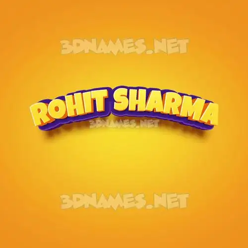 rohit sharma in Orange Toon style - 3D name wallpaper rohit sharma in Orange Toon style - 3D name wallpaper