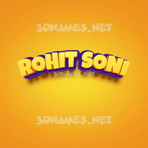 rohit soni in Orange Toon style - 3D name wallpaper rohit soni in Orange Toon style - 3D name wallpaper