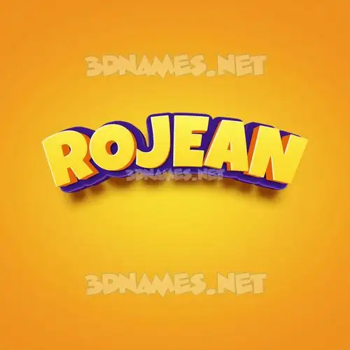 rojean in Orange Toon style - 3D name wallpaper rojean in Orange Toon style - 3D name wallpaper