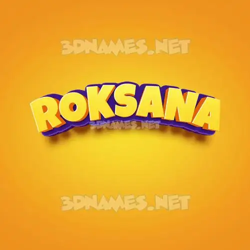 roksana in Orange Toon style - 3D name wallpaper roksana in Orange Toon style - 3D name wallpaper