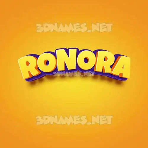 ronora in Orange Toon style - 3D name wallpaper ronora in Orange Toon style - 3D name wallpaper