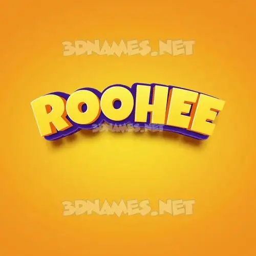 roohee in Orange Toon style - 3D name wallpaper roohee in Orange Toon style - 3D name wallpaper