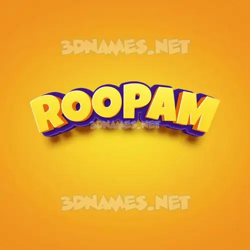 roopam in Orange Toon style - 3D name wallpaper roopam in Orange Toon style - 3D name wallpaper