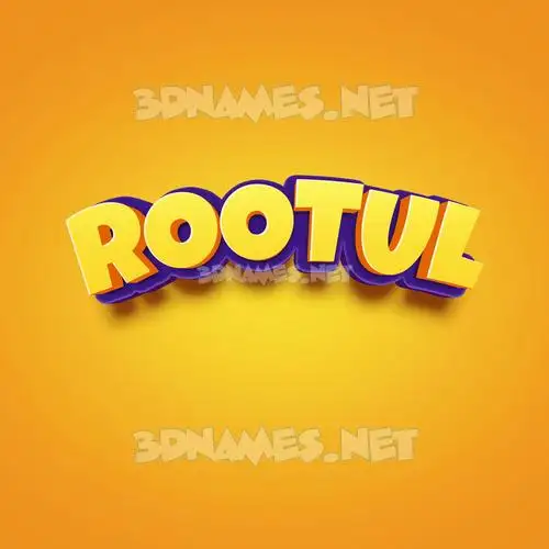 rootul in Orange Toon style - 3D name wallpaper rootul in Orange Toon style - 3D name wallpaper