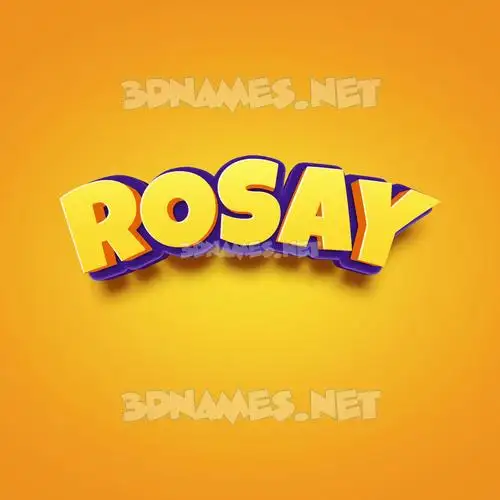 rosay in Orange Toon style - 3D name wallpaper rosay in Orange Toon style - 3D name wallpaper