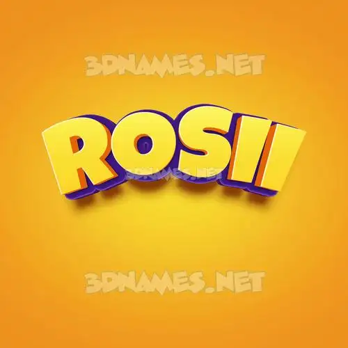 rosii in Orange Toon style - 3D name wallpaper rosii in Orange Toon style - 3D name wallpaper