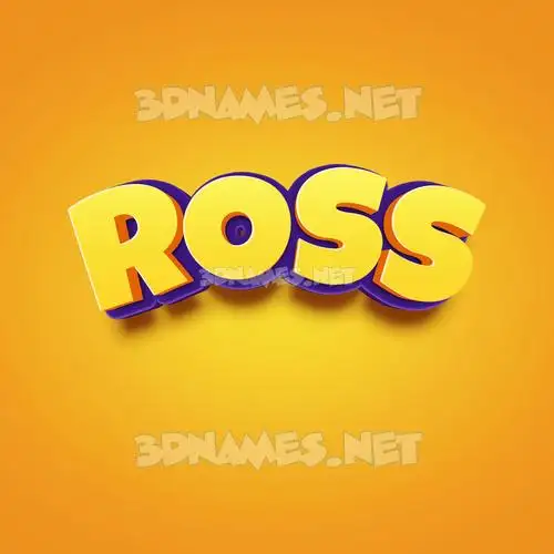 ross in Orange Toon style - 3D name wallpaper ross in Orange Toon style - 3D name wallpaper