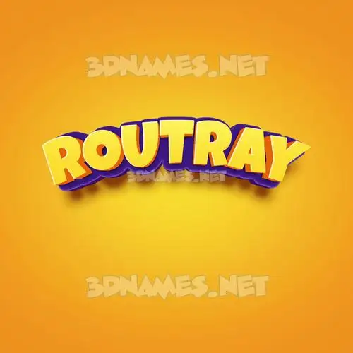 routray in Orange Toon style - 3D name wallpaper routray in Orange Toon style - 3D name wallpaper