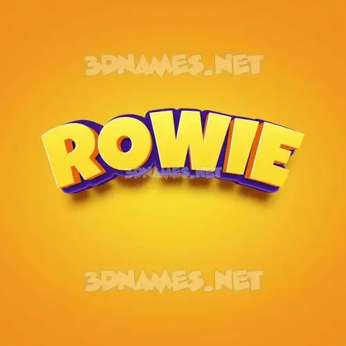 rowie in Orange Toon style - 3D name wallpaper rowie in Orange Toon style - 3D name wallpaper