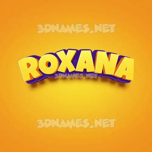 roxana in Orange Toon style - 3D name wallpaper roxana in Orange Toon style - 3D name wallpaper