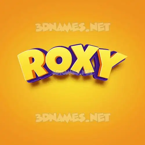 roxy in Orange Toon style - 3D name wallpaper roxy in Orange Toon style - 3D name wallpaper