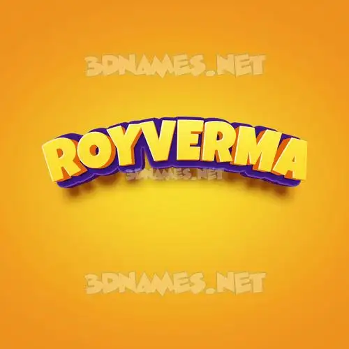 royverma in Orange Toon style - 3D name wallpaper royverma in Orange Toon style - 3D name wallpaper
