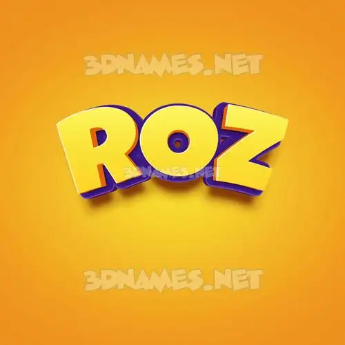 roz in Orange Toon style - 3D name wallpaper roz in Orange Toon style - 3D name wallpaper