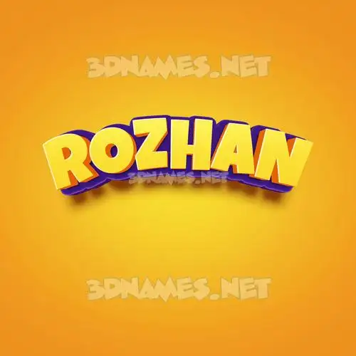 rozhan in Orange Toon style - 3D name wallpaper rozhan in Orange Toon style - 3D name wallpaper