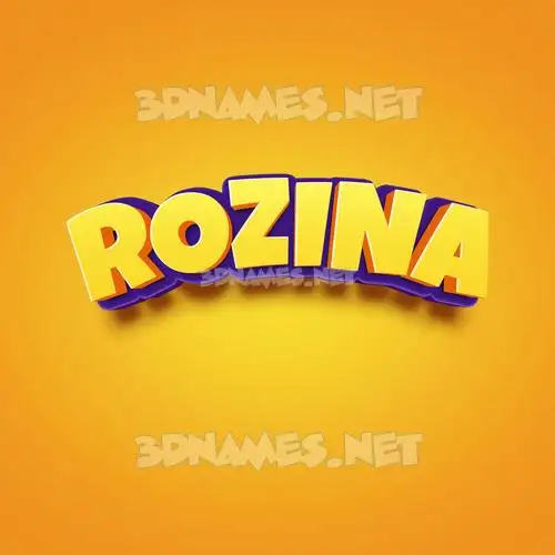 rozina in Orange Toon style - 3D name wallpaper rozina in Orange Toon style - 3D name wallpaper
