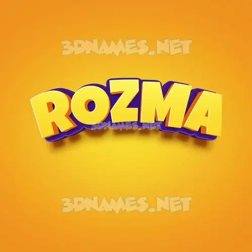 rozma in Orange Toon style - 3D name wallpaper rozma in Orange Toon style - 3D name wallpaper