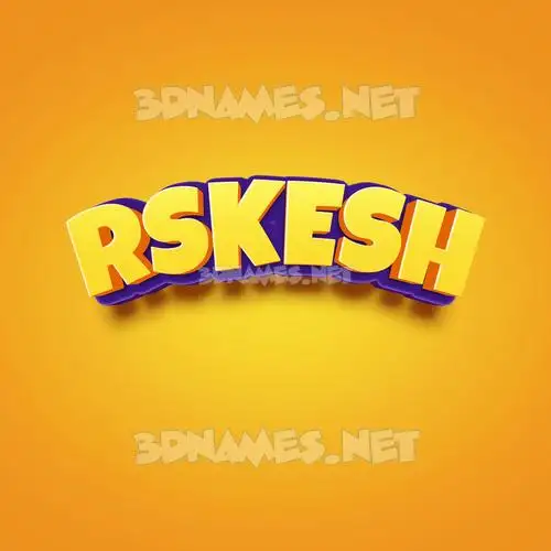rskesh in Orange Toon style - 3D name wallpaper rskesh in Orange Toon style - 3D name wallpaper