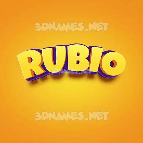 rubio in Orange Toon style - 3D name wallpaper rubio in Orange Toon style - 3D name wallpaper