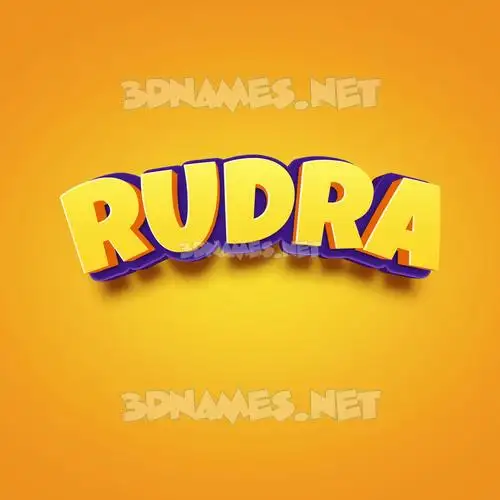 rudra in Orange Toon style - 3D name wallpaper rudra in Orange Toon style - 3D name wallpaper