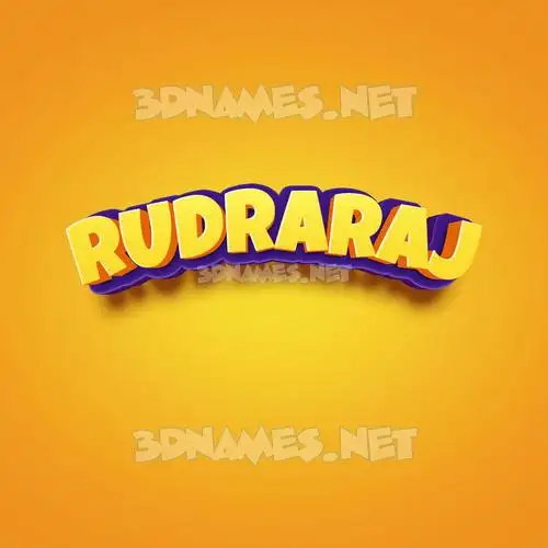 rudraraj in Orange Toon style - 3D name wallpaper rudraraj in Orange Toon style - 3D name wallpaper