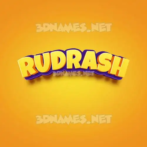 rudrash in Orange Toon style - 3D name wallpaper rudrash in Orange Toon style - 3D name wallpaper