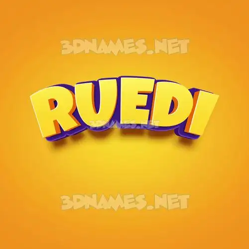 ruedi in Orange Toon style - 3D name wallpaper ruedi in Orange Toon style - 3D name wallpaper
